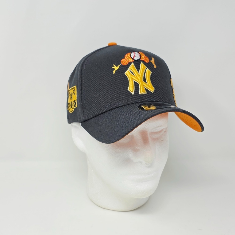 New Era 9Forty New York Yankees Baseball Hat Cap Gold Black Day Of The Dead DOTD